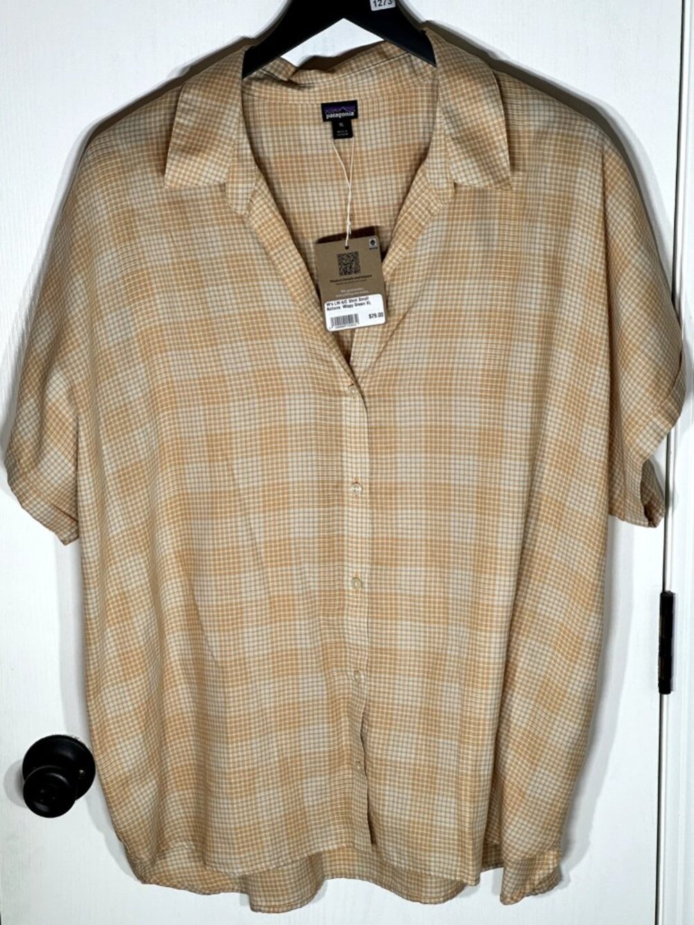 Patagonia Women's Size XL Lightweight AC Shirt Small Actions Wispy Green NWT